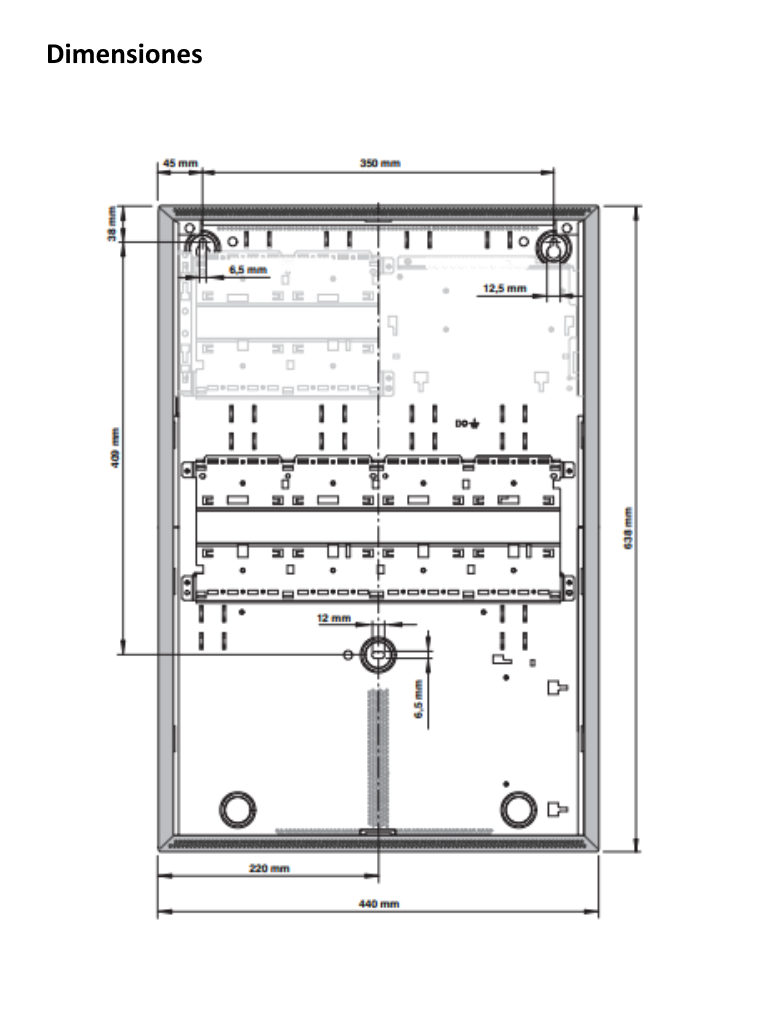 BOSCH F_HCP0006A - Carcasa de Central Modular para 6 Modulos / Soporte de Pared / AVENAR - Image 5