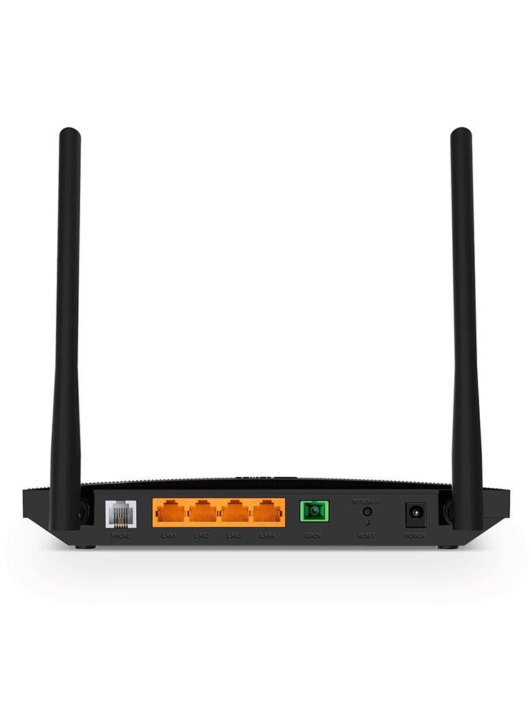 TP-LINK - XC220-G3v - GPON Router inalámbrico N de 300 Mbps con frecuencia de 2.4 GHz. Equipado con 1 puerto GPON SC-APC, 2 puertos LAN (1 Gigabit Ethernet, 1 Fast Ethernet) y 1 puerto POTS (FXS). Compatible con AgiNet Config y AgiNet ACS - Image 3
