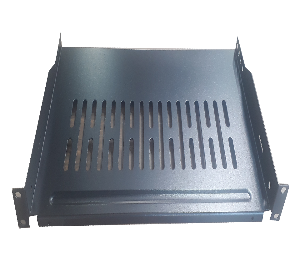 SAXXON 70140101- Charola ventilada para gabinete y rack/ Medidas de 19 pulgadas de ancho x 25.4 cm de profundidad/ 1 UR/ Soporta hasta 10 KG - Image 2