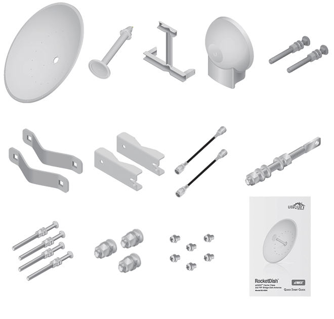UBIQUITI ROCKETDISH RD-5G34 -Antena direccional conectorizada para radio, 5.8GHz, ganancia de 34 dBi, con tecnología MIMO. - Image 6
