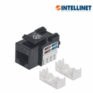 INTELLINET 210720 Jack RJ45 CAT6 Keystone / de impacto 110 / color negro