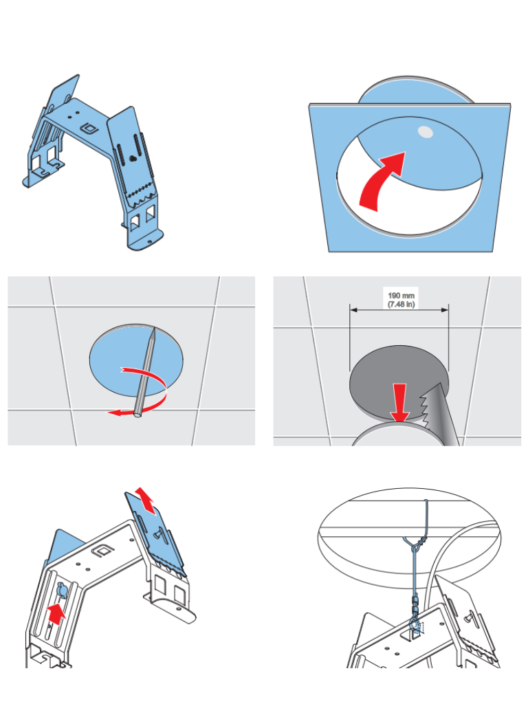 BOSCH M_LC1MMSB- SOPORTE DE MONTAJE METALICO CON ABRAZADERAS DE TECHO - Image 5