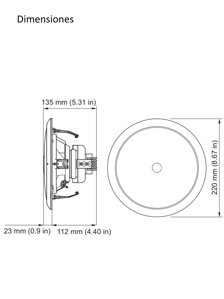 BOSCH M_LC1UM06E8 - Altavoz modular de techo 6W - Image 3