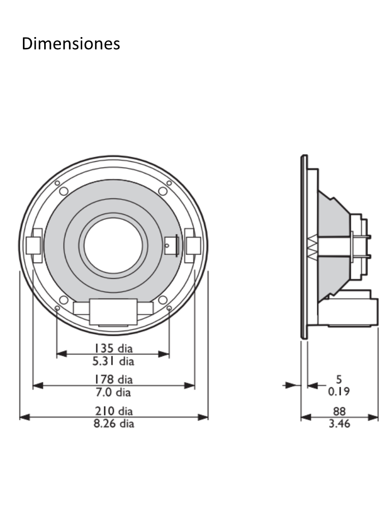 BOSCH M_LHM060610 - Altavoz de Techo 6W / Montaje con Abrazaderas - Image 4