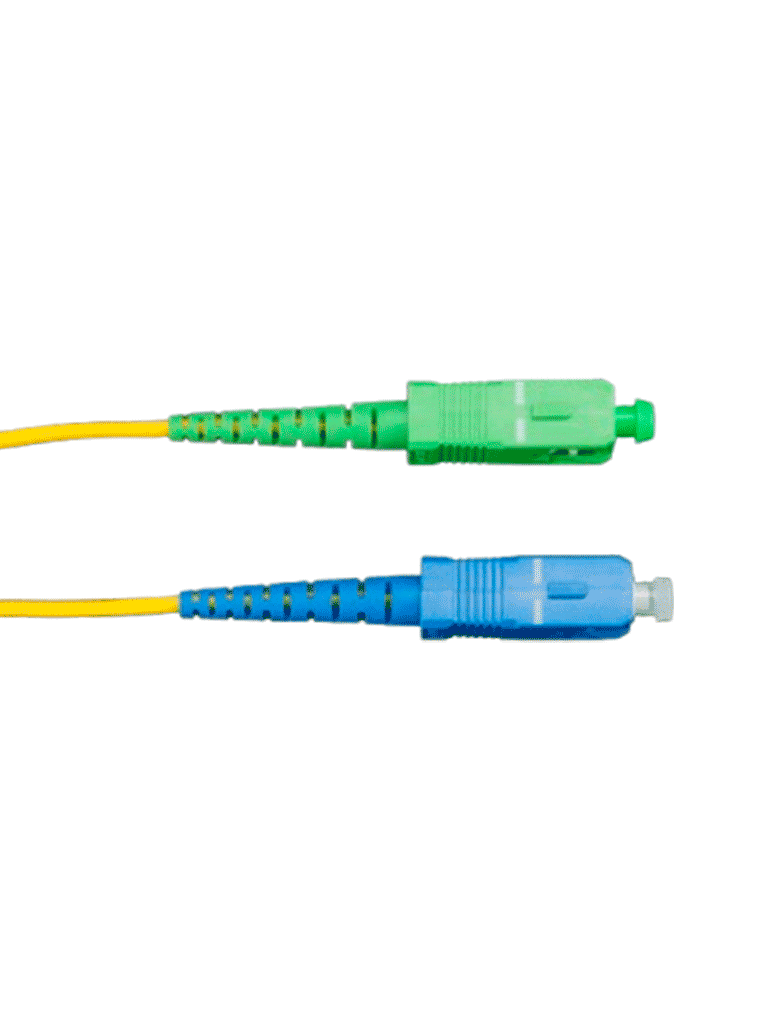 TCE - LMN-FO-SCU-SCA-01 - Jumper SC UPC-SC APC Monomodo / Simplex 2 mm / 1 metro / Amarillo - Image 2