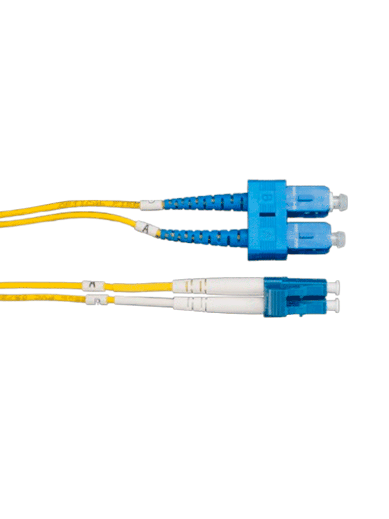 TCE - LP-FO-D-LCU-SCU-03 - Jumper LC-SC Monomodo / UPC / Duplex 2 mm / 3 metro / Amarillo - Image 2