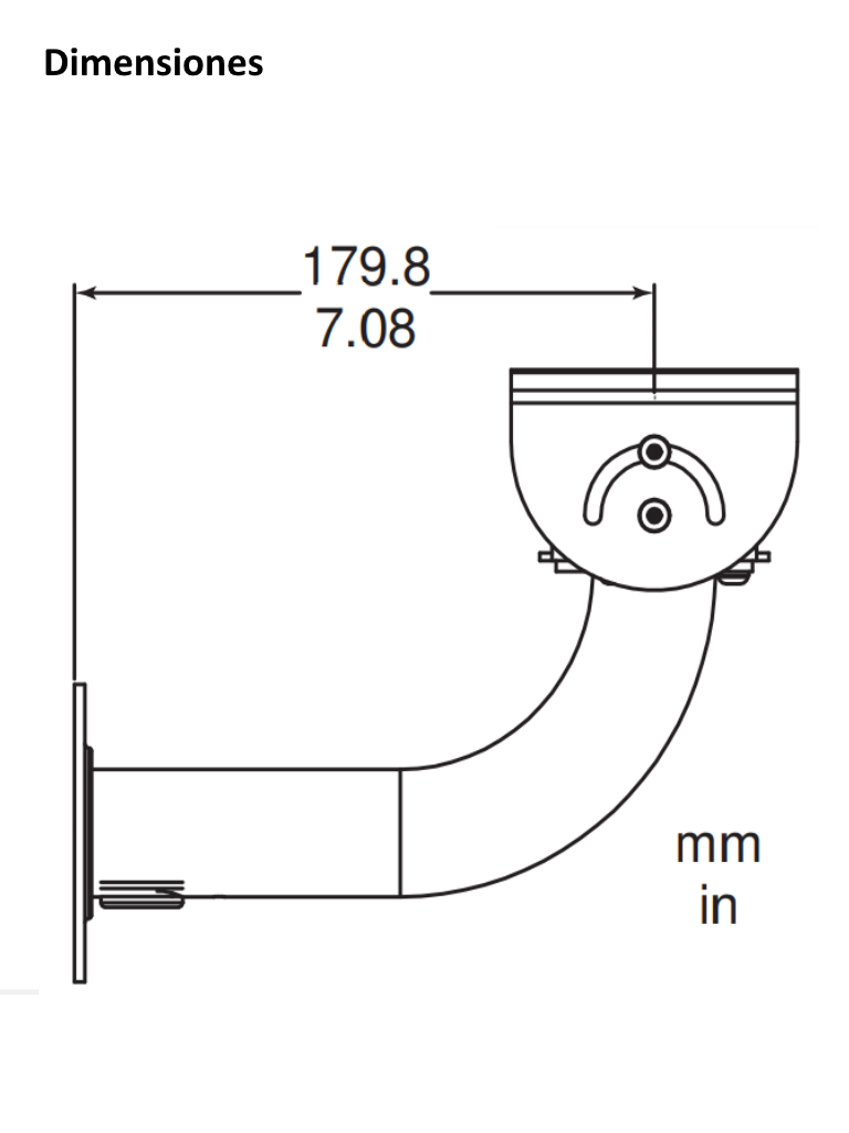 BOSCH V_LTC921500S - Brazo para montaje en pared 7" / Compatible con gabinetes BOSCH series UHO / HSG / LTC / HSG / 948X / 9583 - Image 4