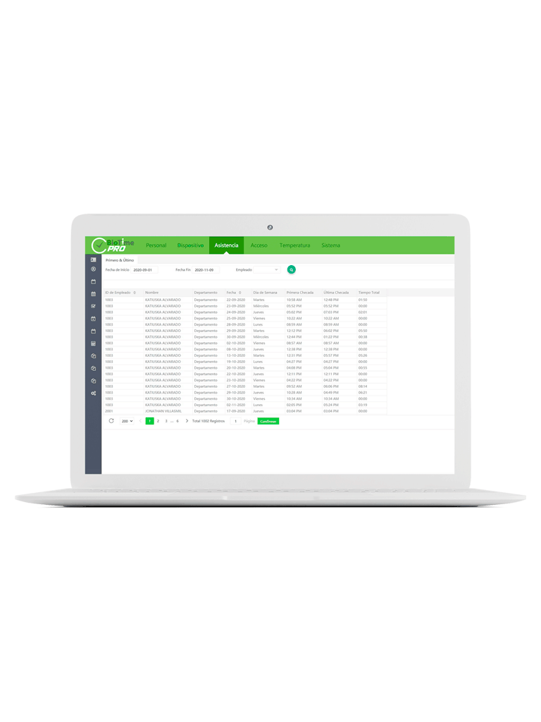ZKTECO BIOTIMEPROSTANDARD- Licencia de Asistencia Vitalicia / Versión WEB / para 20 Terminales Centralizadas / 2000 Empleados / 1 Punto para App / 2 Multicompañías - Image 2