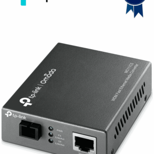 TP-LINK MC112CS - Convertidor de Fibra Óptica WDM Monomodo con 1 puerto RJ45 10/100 Mbps y 1 puerto SC/UPC 100 Mbps. Alcance de hasta 20 km. Requiere el modelo MC111CS para su funcionamiento. Plug and play.