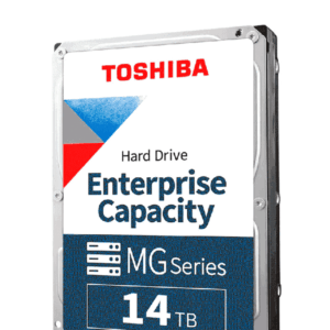 TOSHIBA MG09ACA14TE - Disco duro interno de 14TB / Serie Enterprise / 3.5" / SATA / 7200RPM / 512MB / Recomendado para Servidores / Soporta aplicaciones de videovigilancia