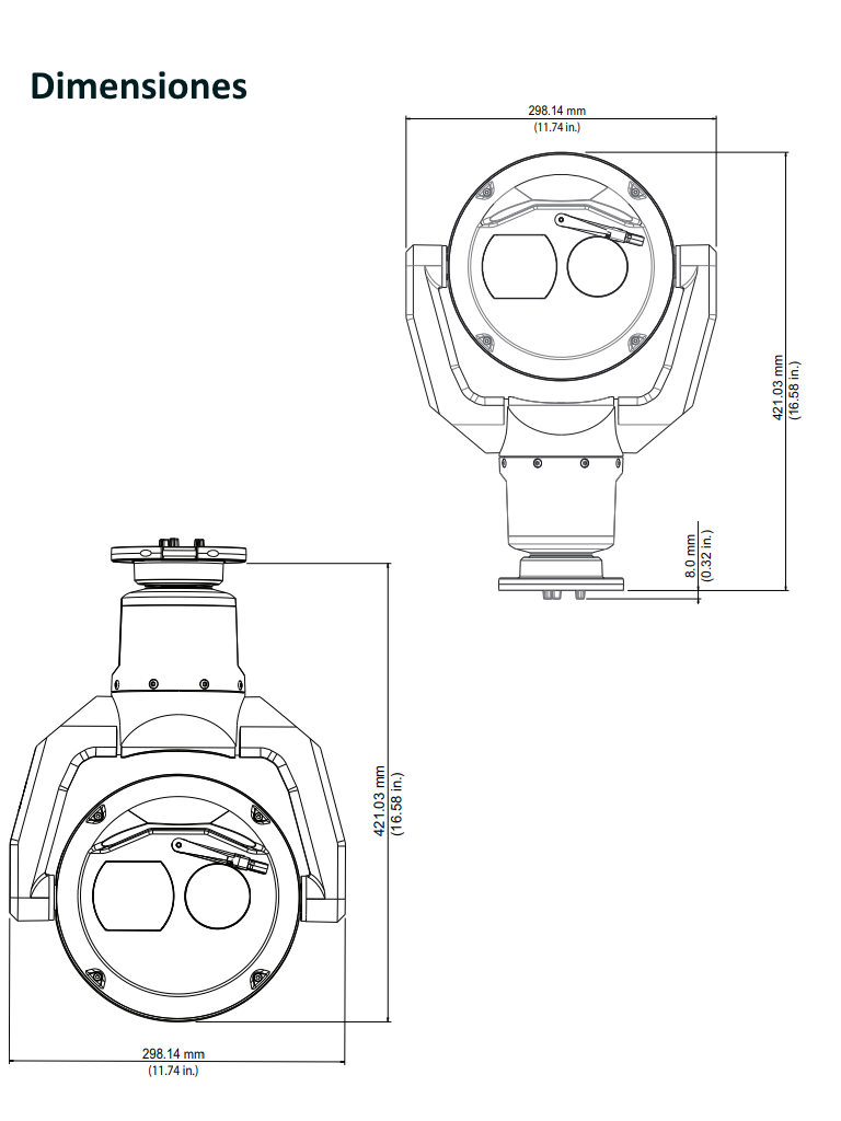 BOSCH V_MIC9502Z30BVF- CAMARA MIC 9000I PTZ TERMICA VGA 50MM/ 2MP/ 30X 30HZ7 COLOR NEGRO - Image 7