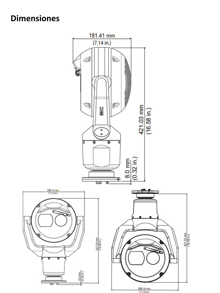 BOSCH V_MIC9502Z30BVS CAMARA FUSION TERMICA 2MP CON LENTE 50MM 30X 9HZ COLOR NEGRO - Image 9