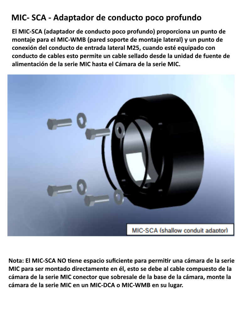BOSCH V_MICSCABD - Adaptador de conduccion compatible con camaras MIC - Image 2