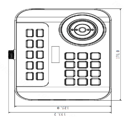 DAHUA MKB1100- Teclado y Joystick Especial para MDVR y MNVR. Control PTZ móvil, conexión USB, 22 botones programables, joystick de 3 ejes, alimentación 5VDC. Diseño compacto y funcional, ideal para el manejo remoto de sistemas de videovigilancia. - Image 3