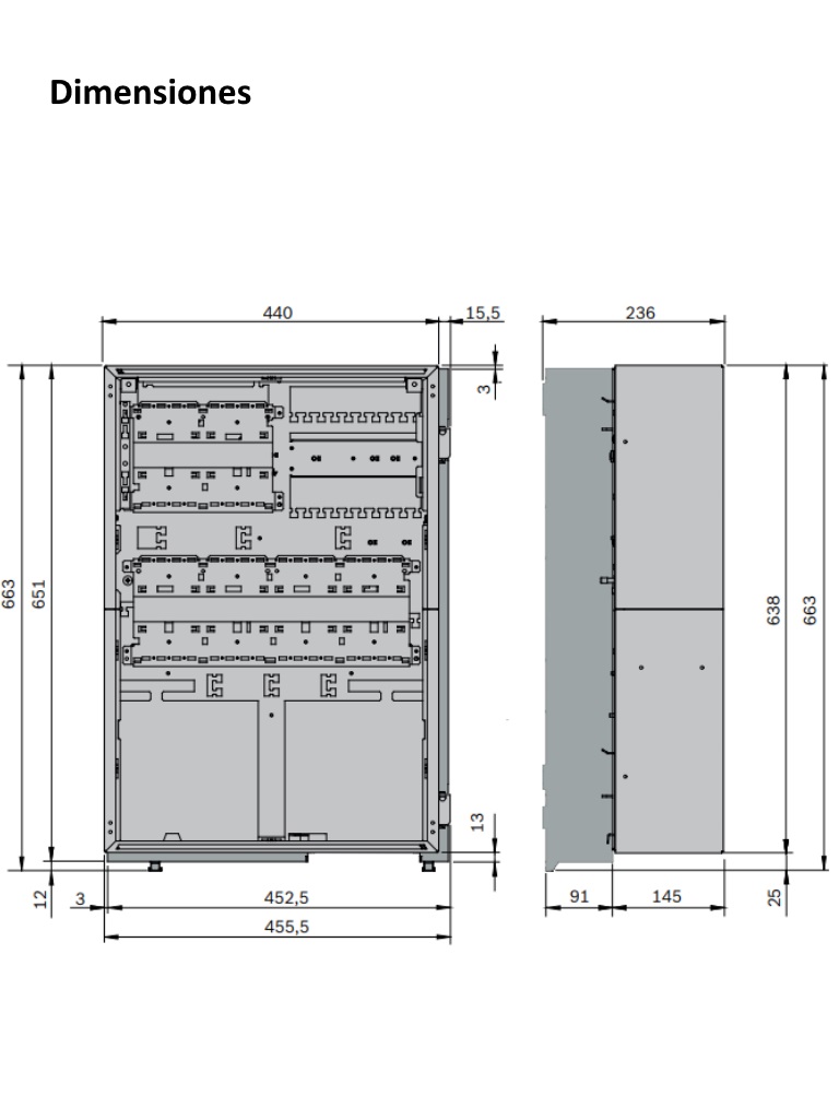 BOSCH F_MPH0010A - Cabina de central modular para 10 modulos / Montaje en bastidor - Image 4