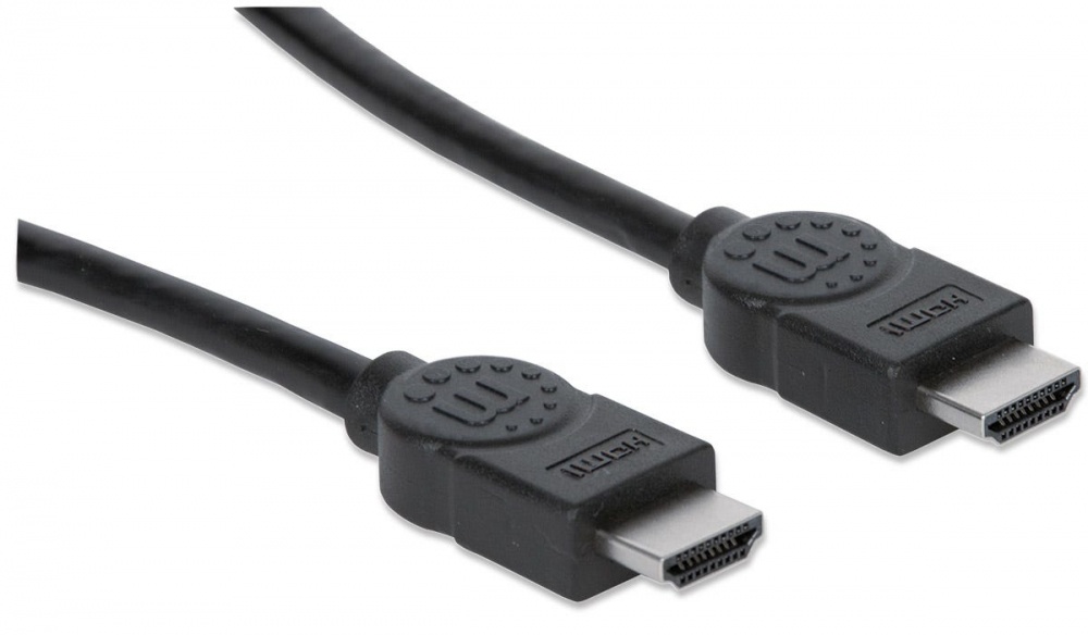 MANHATTAN 308816- Cable HDMI de Alta Velocidad de 1 Metro/ Resolucion 4K@30Hz/ Soporta 3D/ HDMI Macho a Macho/ Soporta Canal de Retorno de Audio (ARC)/ Blindado para Reducir Interferencia/ - Image 3