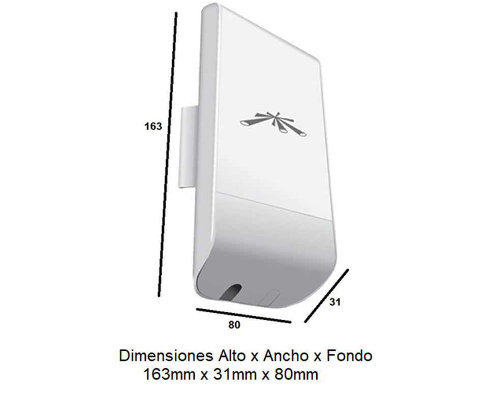 UBIQUITI NANOSTATION LOCOM2 - Radio con antena integrada Airmax 2.4GHz para uso en exteriores con tecnología MIMO. Cuenta con un panel de antena de 8 dBi y una potencia de transmisión de 23 dBm, ofrece un rendimiento de hasta 150 Mbp - Image 5