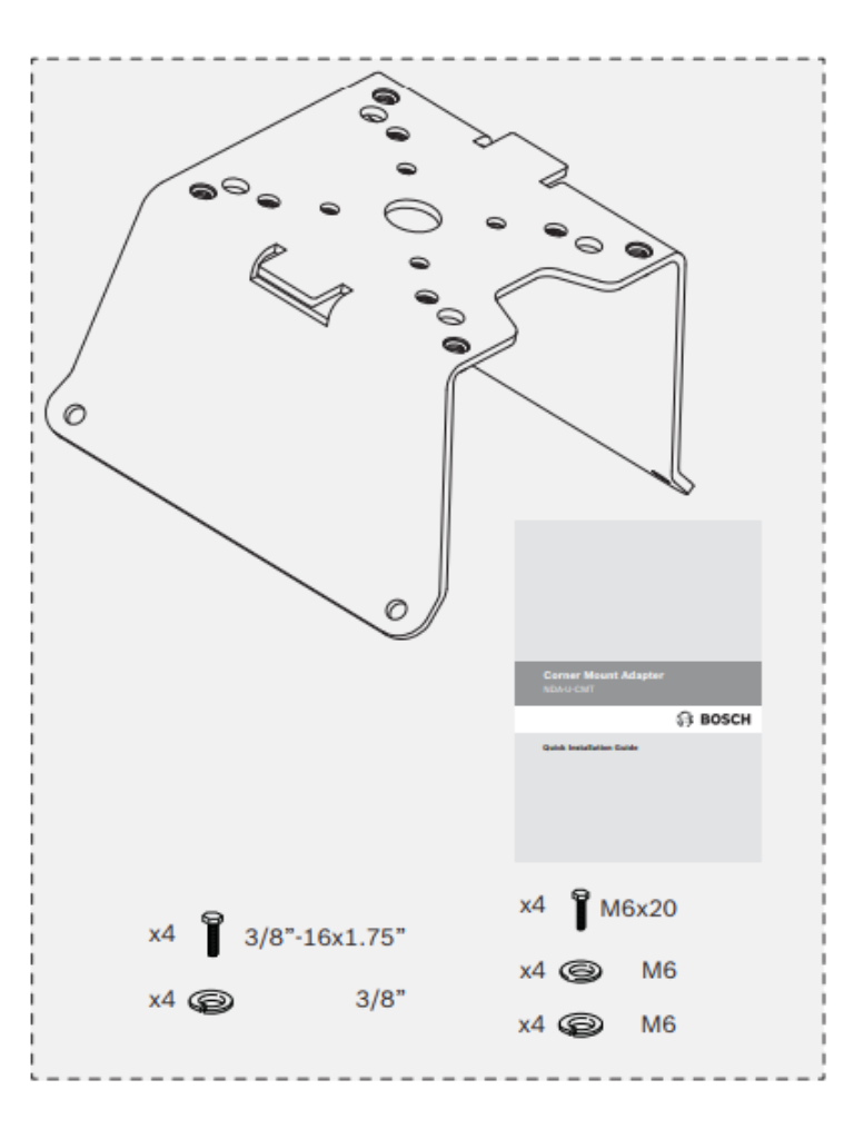 BOSCH V_NDAUCMT - Adaptador de montaje en esquina color blanco - Image 6