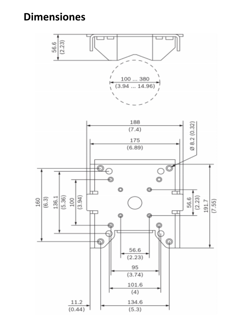 BOSCH V_NDAUPMAL - Adaptador de montaje en poste - Image 3