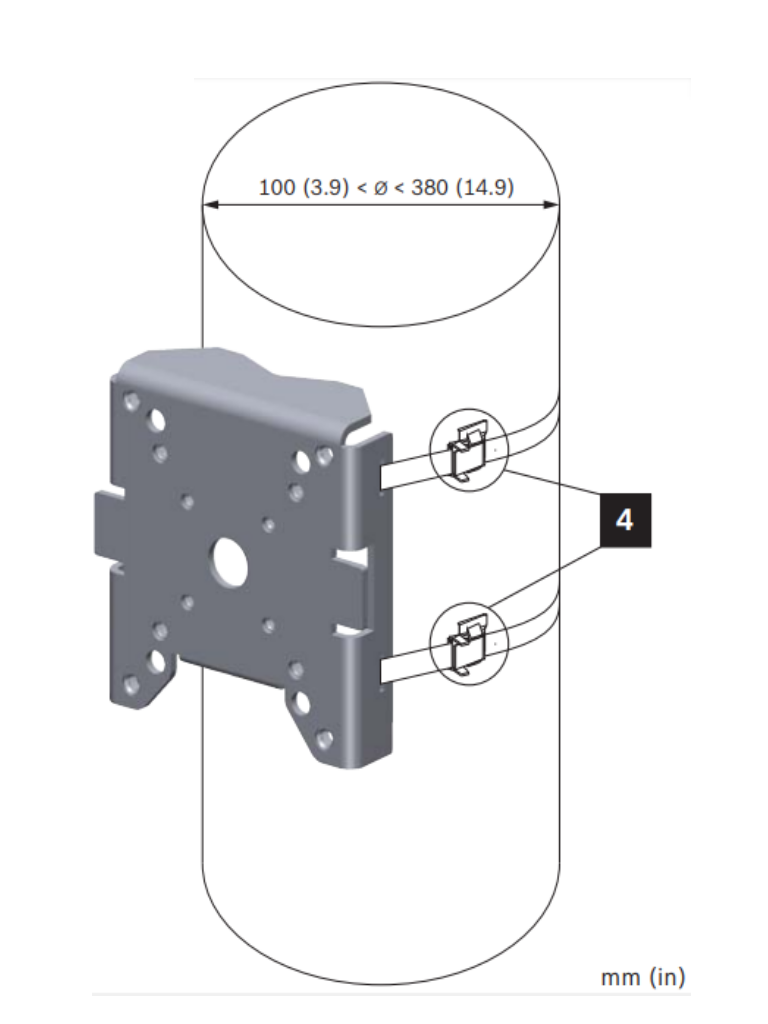 BOSCH V_NDAUPMAL - Adaptador de montaje en poste - Image 5