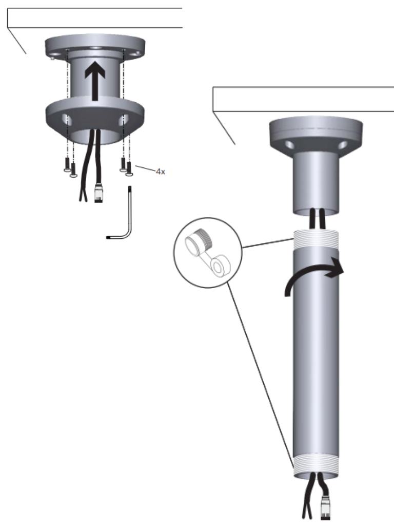 BOSCH V_NDAUPMT - Soporte tubo colgante de 31CM - Image 2
