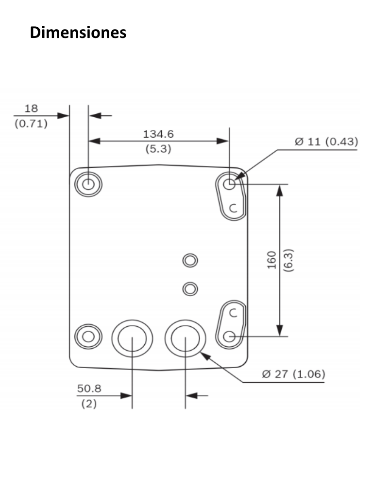 BOSCH V_NDAUWMP - Placa para montaje en pared / IP66 / Color blanco - Image 2