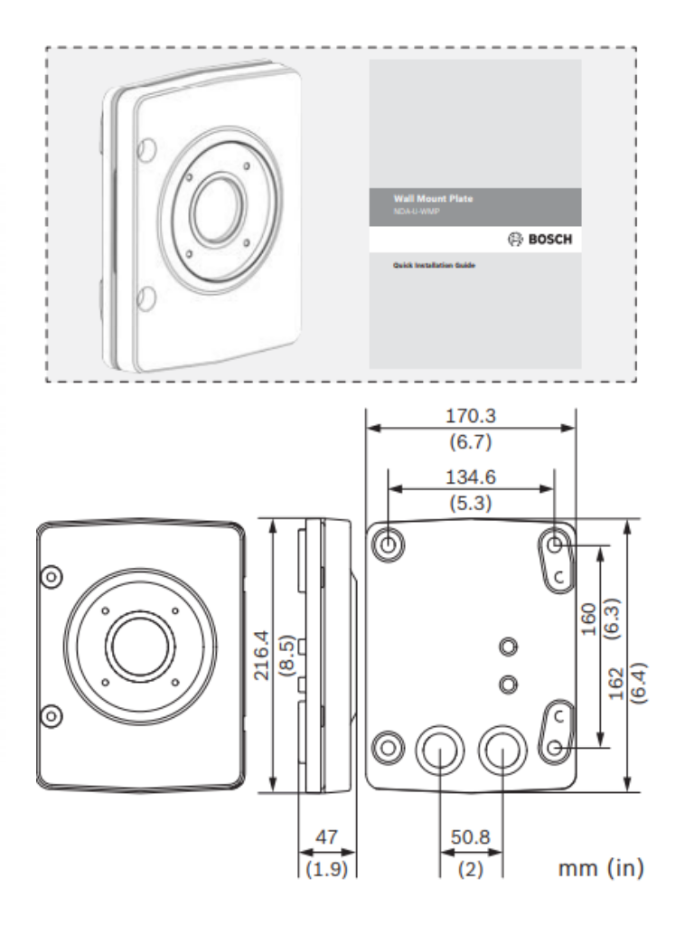 BOSCH V_NDAUWMP - Placa para montaje en pared / IP66 / Color blanco - Image 8