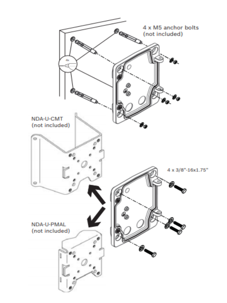 BOSCH V_NDAUWMP - Placa para montaje en pared / IP66 / Color blanco - Image 6