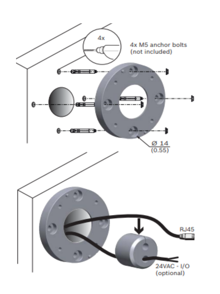 BOSCH V_NDAUWMT - Soporte de pared colgante / Compatible para camara domo - Image 4