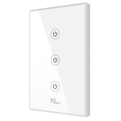 NGTECO NGS103 - Apagador Inteligente WiFi 3 Botones Touch / Control Remoto vía App / Control por Voz / Temporizador / Panel Táctil de Alta Sensibilidad / WiFI 2.4 GHz / Se requiere Cable Neutro / Compatible con Alexa y Asistente de Google - Image 3