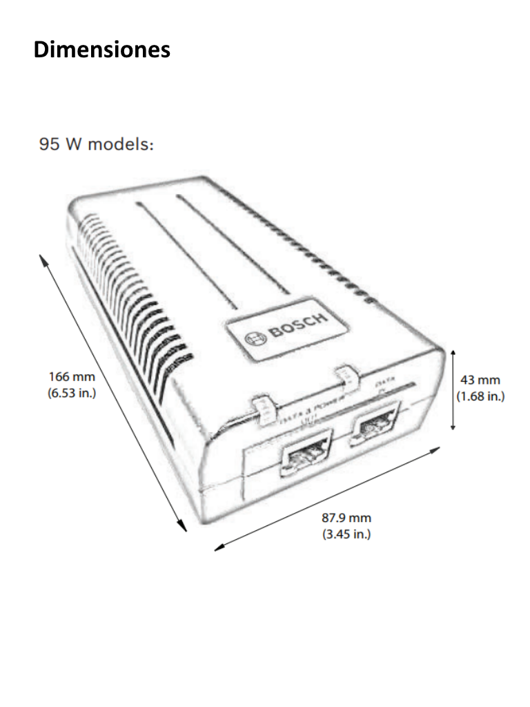 BOSCH V_NPD9501A - Inyector PoE / 1 Puerto / 95 Watts - Image 5