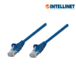 INTELLINET 319829 - Cable patch / 4.2 metros ( 14.0f) / Cat 5e / UTP Azul / Patch cord