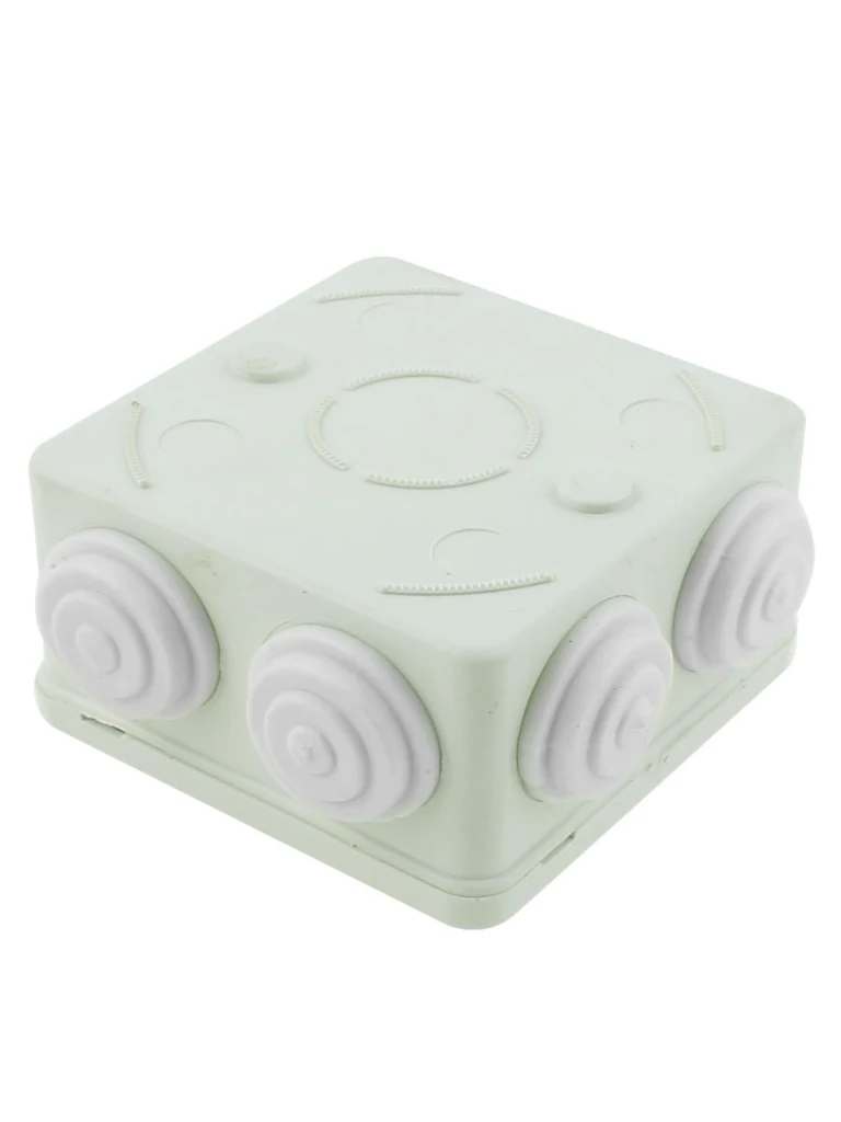 SAXXON PB085 - Caja de conexiones con 7 entradas / PVC libre de halógenos / Compatible con cámaras Bullet / Domo / Dimensiones 85 x 85 x 50 mm (Ancho x Alto x Fondo) / IP55 - Image 2