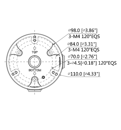 DAHUA PFA136 - Caja de conexiones para camaras domo DAHUA - Image 3