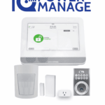 QOLSYS IQ4 HUB POWER MANAGE Automation KIT - Paquete que contiene Sistema IQ 4 HUB POWER MANAGE, con pantalla táctil de 7", 1 sensor PIR inalámbrico PGP9914, 1 sensor magnético inalámbricos PG9303, 1 enchufe inteligente y una cerradura Power G