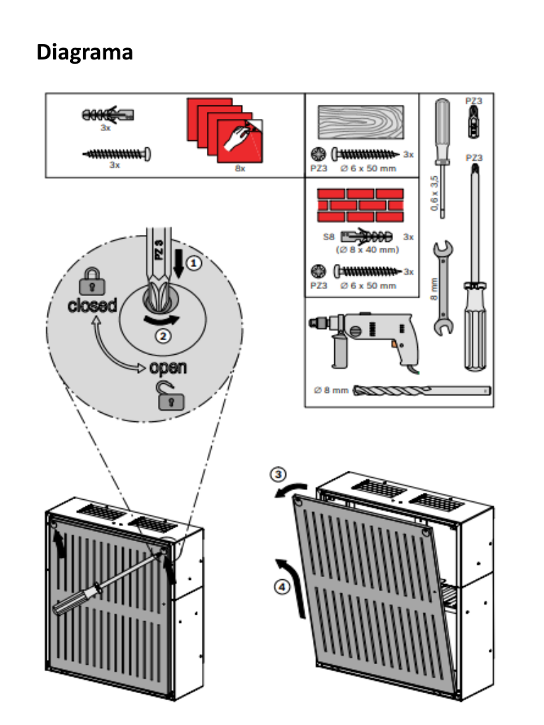 BOSCH F_PSB0004A - Carcasa GRANDE para Fuente de Alimentación / Soporte de Pared / AVENAR - Image 2