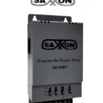 SAXXON ENERGIA PSU1205A-4K - Fuente de poder Regulable Metálica/ Conexión de Hasta 4 Canales/ Voltaje de Ajuste 12V 13V o 15V cc/ Salida de Hasta 5 Amp en los 4 Canales/ Instalación en Pared