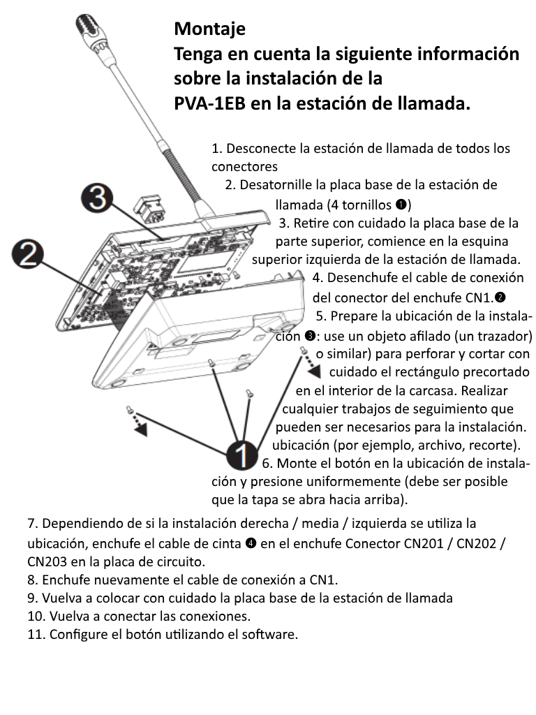 BOSCH M_PVA15CST- ESTACION DE LLAMADA PAVIRO/ 15 TECLAS PROGAMABLES - Image 4