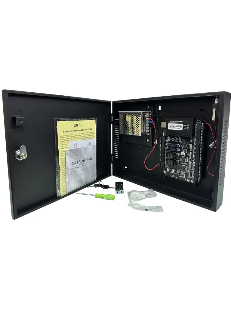 ZKTECO C3200Plus- Panel de control de acceso RFID, 2 puertas, 4 vías, capacidad para 100,000 usuarios y tarjetas, capacidad de código QR, Push SDK - Image 6