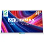 ZKDIGIMAX DG03A1D24 – Pantalla LCD de 24" para Mostrador o Escritorio, Resolución Full HD, Android 11, Brillo de 500 nits, Vida útil de 30,000 h, Ideal para Publicidad Digital