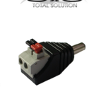 SAXXON PSUBR16H - Bolsa de 10 Adaptadores Macho tipo Jack Polarizado de 12 Vcc/ Terminales de Presion/ Facil Instalación/