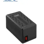 CDP RAVR1408 / Regulador de voltaje CDP de 1410VA/700W con 8 terminales de salida: 4 con AVR/Supresión y 4 con supresión de picos