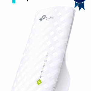 TP-LINK RE200 - Repetidor de WiFi doble banda AC750, soporta 802.11 b/g/n y 802.11ac, hasta 750 Mbps, con 1 puerto Ethernet (RJ45) 10/100 Mbps, 3 antenas internas para 2.4GHz y 5GHz.