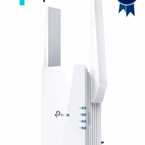 TP-LINK RE505X - Repetidor WiFi AX1500 con WiFi 6 de doble banda 2.4GHz (300Mbps) y 5GHz (1200Mbps), One Mesh, indicador inteligente de señal, modo punto de acceso, 2 antenas externas y 1 puerto Ethernet (RJ45) 10/100/1000Mbps