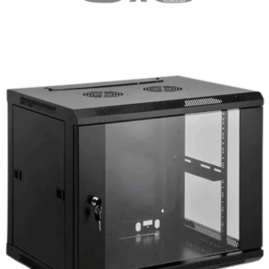 SAXXON SA660901 - Gabinete de pared de 9 UR, fijo, capacidad de carga de 60 Kg. Dimensiones: 60x60x50 cm.