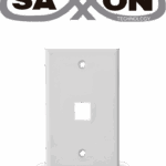 SAXXON A1751A - Placa de pared / Vertical / 1 Puerto tipo keystone / Color blanco