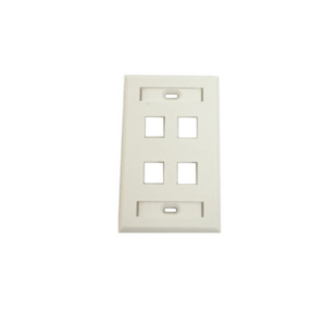 SBE TECH SBE-2517-4P-WT Placa de pared de 4 puerto color blanco