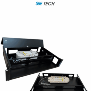 SBE TECH SBE-DFO24 - Distribuidor de Fibra Óptica recibe hasta 4 placas con 6 acopladores, 2UR