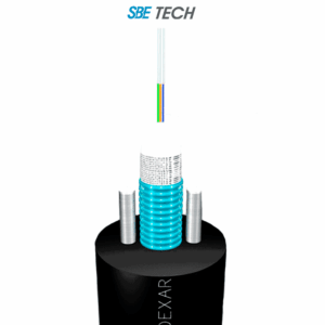 SBE TECH SBE-FOEXAR6MM50M4 - fibra óptica multimodo con armadura metálica 50/125 de 6 hilos OM4 10G, (Precio por metro) 1 pieza = 1 metro, la venta es en múltiplos de 100 metros.