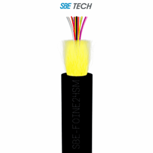 SBE TECH SBE-FOINE24SM - Fibra Optica para uso interior/exterior tubo apretado 9/125, OS2, 24 hilos, monomodo. (Precio por metro) 1 pieza = 1 metro, la venta es en múltiplos de 100 metros.